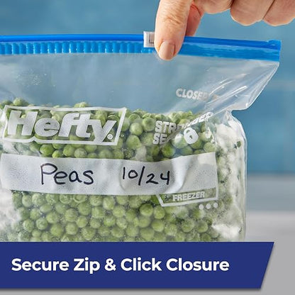 Hefty Slider - Bolsa para congelador, 74, 74 Count