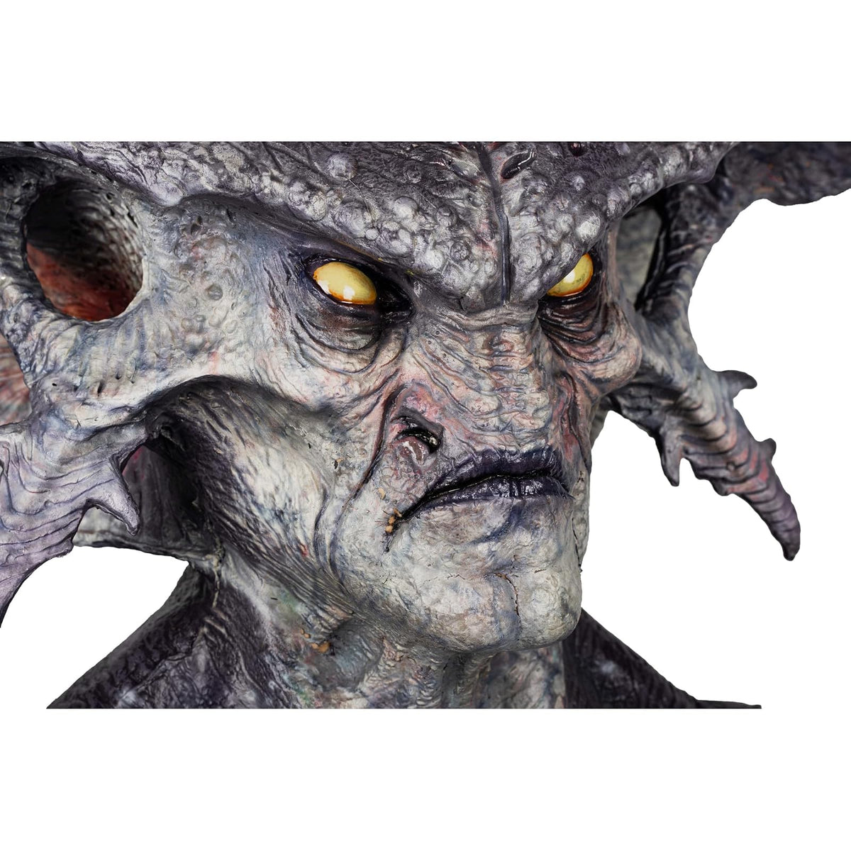 Ghoulish Productions Máscara De Látex Warlord, Accesorio Látex Cosplay Alíen, Disfraz Aterrador para Halloween y Fiestas Temáticas, Cosplay Extraterrestre, Diseño Artesanal Head Mask