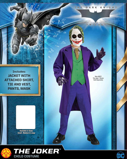 DC Batman The Dark Knight: Disfraz de Joker para niños por Rubies, niño pequeño