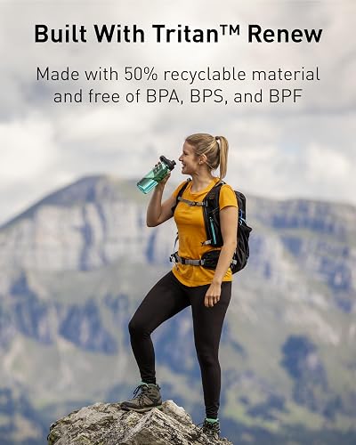 CamelBak Chute mag Water Bottle 20oz, Clear | Sistema de tapa magnética, botella de Tritan resistente, resistente a olores y manchas, asa de transporte
