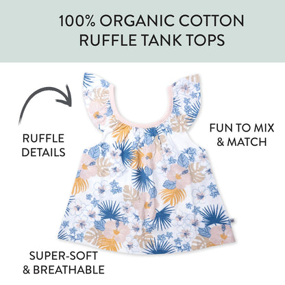 HonestBaby - Camisetas de Manga abullonada 100% algodón orgánico para bebés, niños pequeños, niñas, Unisex