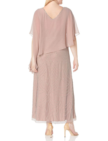 J Kara Tamaño Grande con abalorio en la Parte Inferior. Vestido para ocasin Especial para Mujer