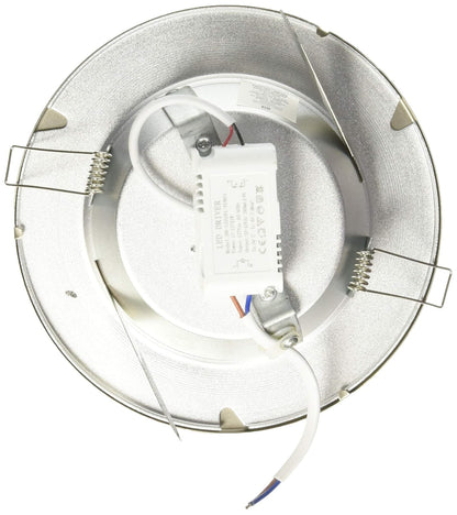 MAXXI MX-EM8004/LED27 Empotrado de LED, 7W, 2700K con Cristal Satin, 120°, 17.5 cm