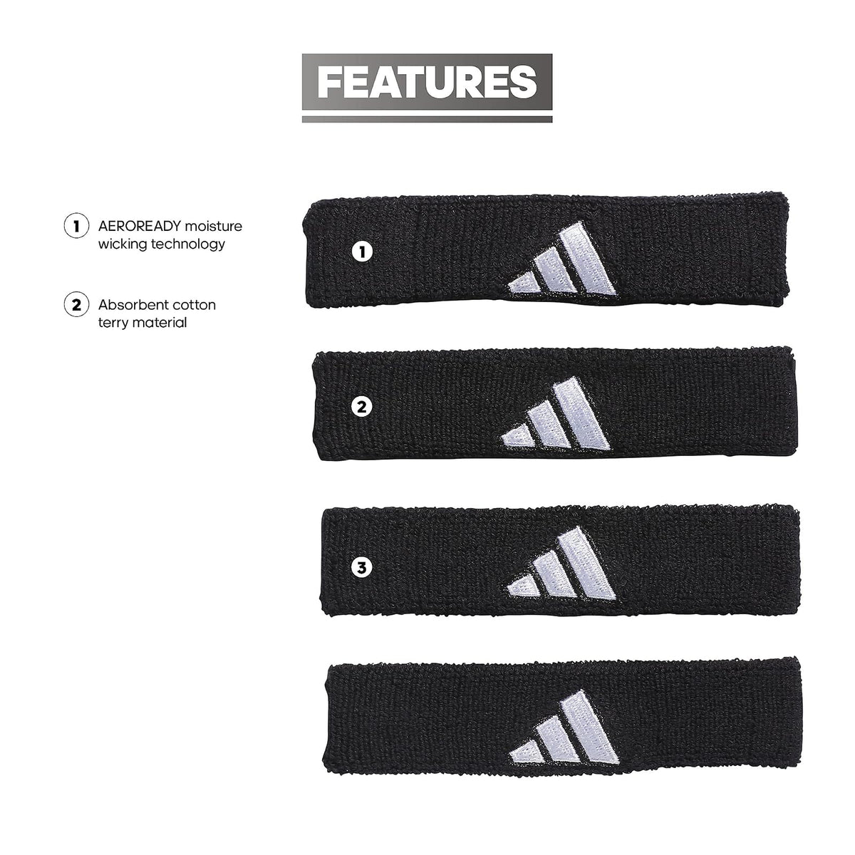 Adidas Interval 3/4-inch Bicep Band