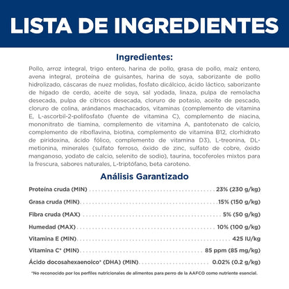 Hill's Science Diet Croquetas para Cachorro Sabor Pollo 2Kg | Croquetas Hill's para perro, pollo real, crecimiento sano, desarrollo cerebral con DHA, soporte inmunológico