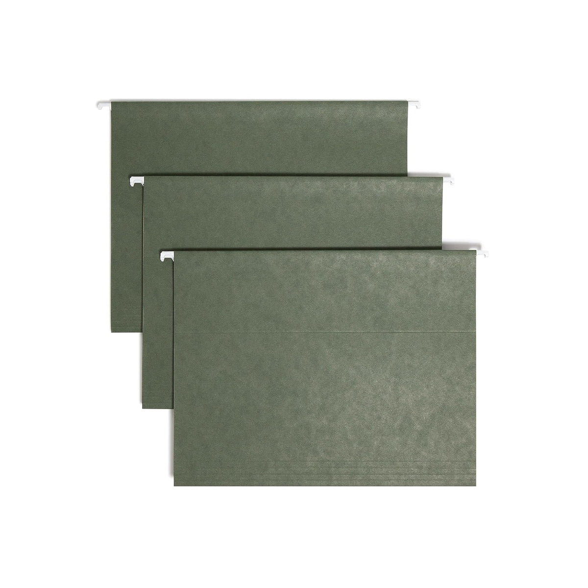 Smead 64055 - Carpeta para colgar archivos, pestaña ajustable de corte 1/5, tamaño carta, verde estándar, carpetas colgantes para archivadores, carpeta organizadora de archivos, 25 por caja