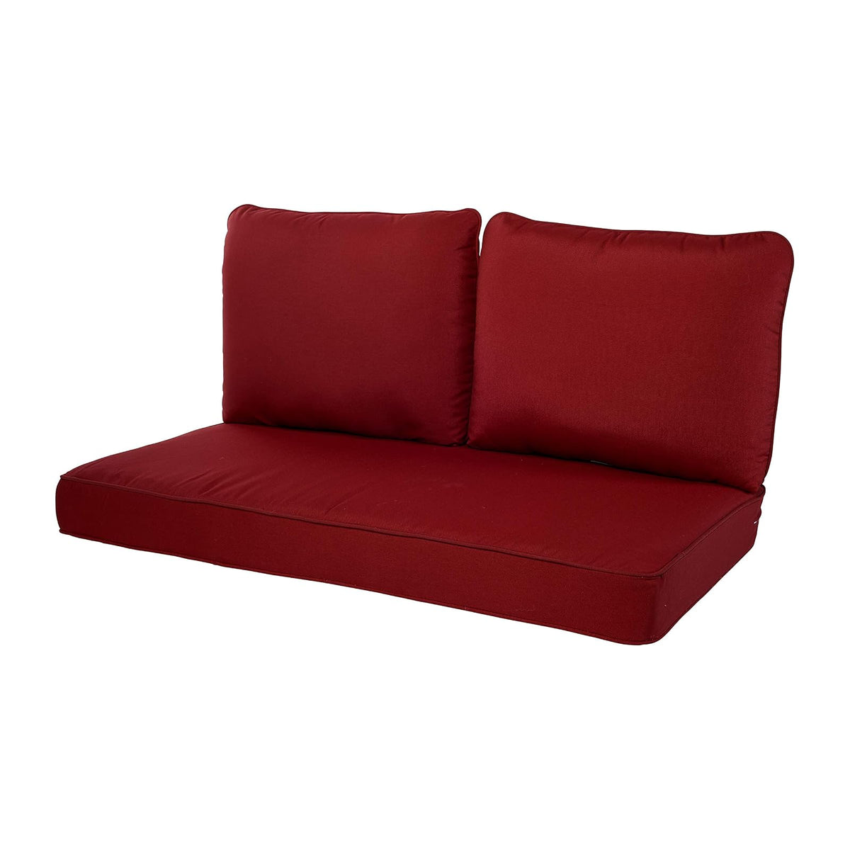 Quality Outdoor Living 69-CL02SB - Cojín para silla, 46in x 26in Loveseat, Rojo, 46" Width by 26" Depth