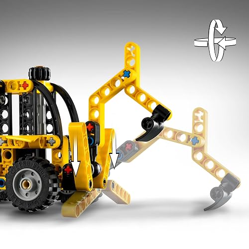 LEGO® Technic™ Cargadora Retroexcavadora Juguete de construcción, Set con vehículo construible para niños y niñas, Regalo para entusiastas de la ingeniería de 7 años o más 42197
