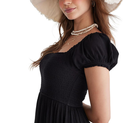 AEROPOSTALE Smocked Midi Dress Vestido Informal Mujer