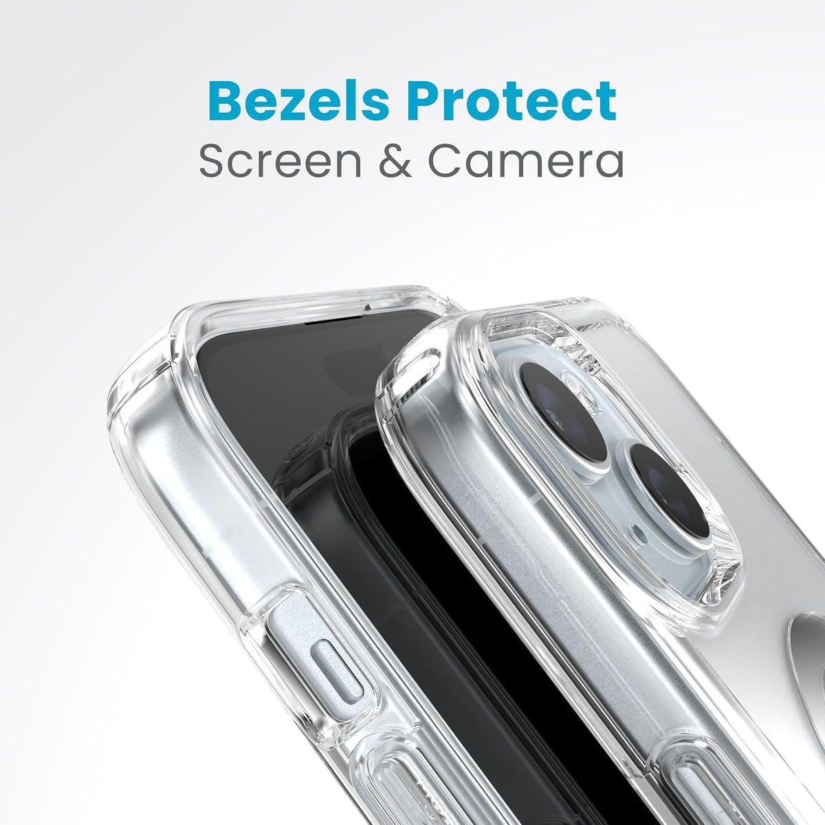 Speck - Funda Transparente para iPhone 15, Delgada, construida para MagSafe, protección contra caídas, para iPhone 15, iPhone 14 y iPhone 13, Resistente a los arañazos, antiamarillaje, 6.1 Pulgadas,
