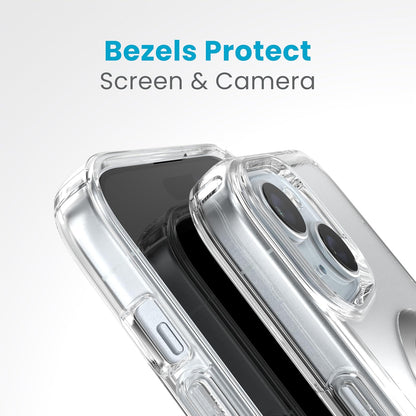 Speck - Funda Transparente para iPhone 15, Delgada, construida para MagSafe, protección contra caídas, para iPhone 15, iPhone 14 y iPhone 13, Resistente a los arañazos, antiamarillaje, 6.1 Pulgadas,