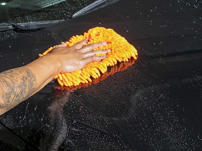 Meguiar's Hybrid Wash Mitt, Dual Sided for Washing and Waxing