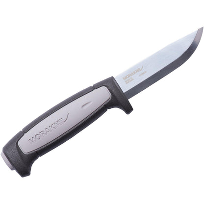 Morakniv Craftline - Cuchillo de hoja fija robusto con hoja de acero al carbono y hoja combinada, 3.6 pulgadas