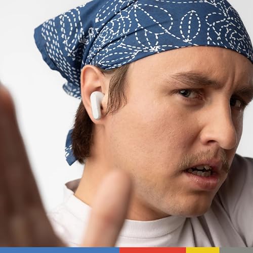 Skullcandy Rail Auriculares In-Ear Inalámbricos, 42 h de Autonomía, Skull-iQ, con Alexa Habilitada, Micrófono, Compatibles con iPhone Android y Dispositivos Bluetooth, Blanco