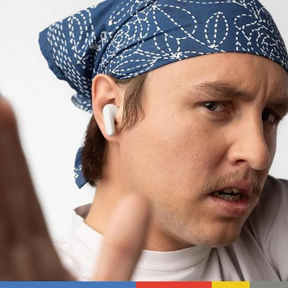 Skullcandy Rail Auriculares In-Ear Inalámbricos, 42 h de Autonomía, Skull-iQ, con Alexa Habilitada, Micrófono, Compatibles con iPhone Android y Dispositivos Bluetooth, Blanco