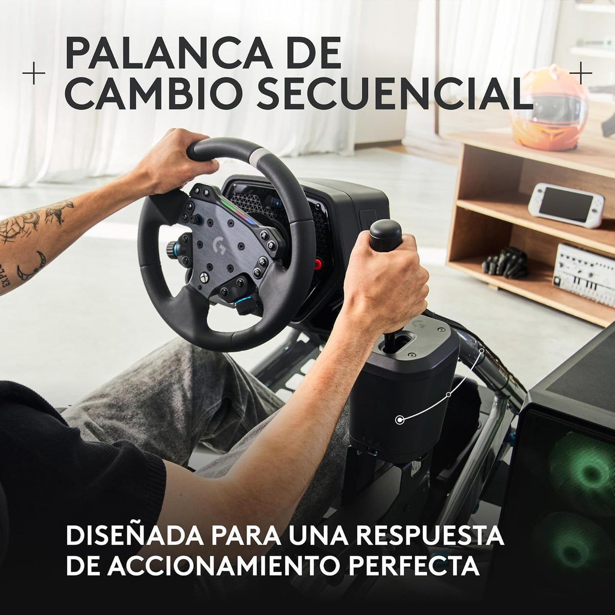 Logitech G RS Shifter and Handbrake Palanca de cambios y freno de mano para volantes series G y PRO - Windows