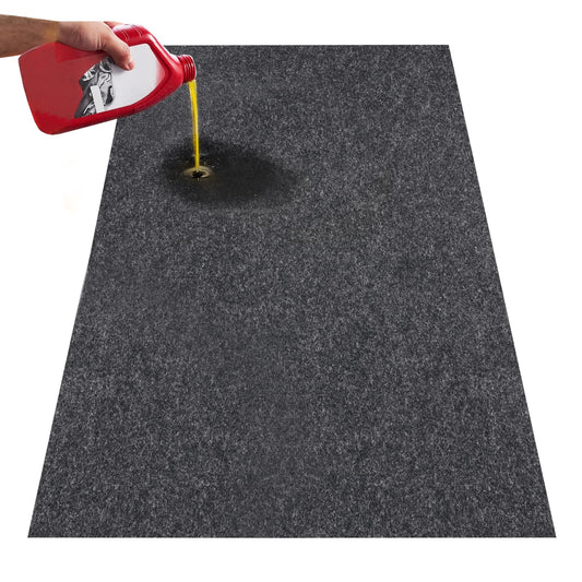 VEVOR - Tapete de cochera de 7.6 x 19 pies, protección Impermeable contra el Agua, la Nieve, la Lluvia, el Barro y el Aceite para Automóviles, Alfombrilla Antideslizante de contención Resistente con