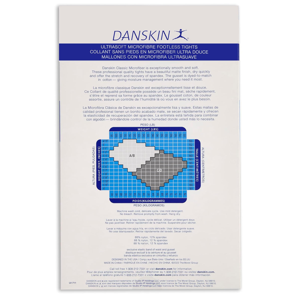 Danskin - Medias de microfibra para mujer