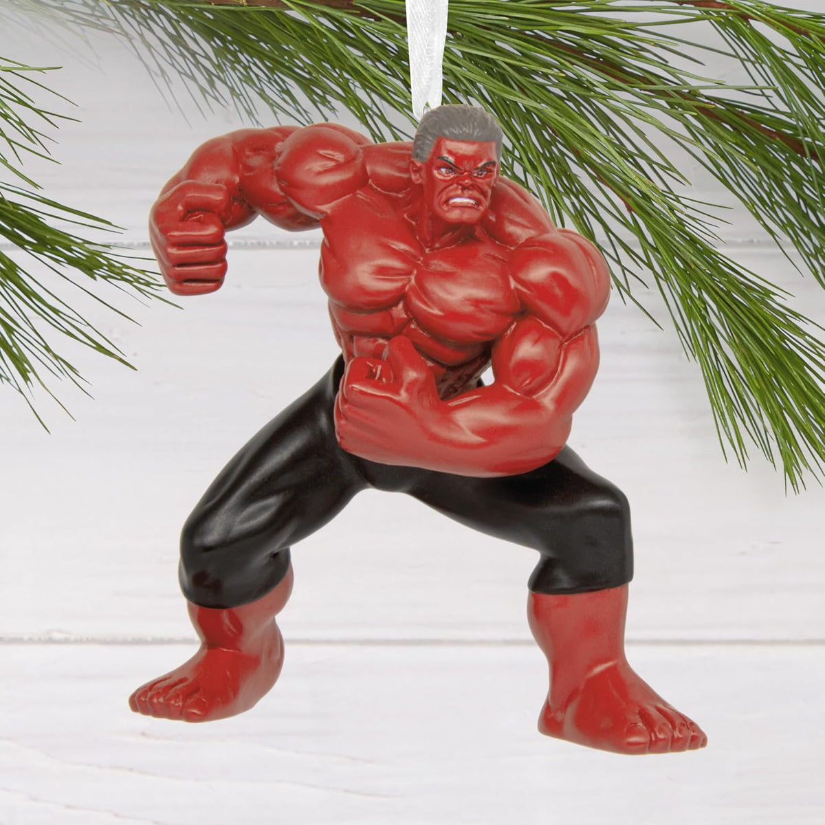 Hallmark Marvel Studios Captain America: Brave New World Red Hulk, Adorno navideño para Fans de Marvel