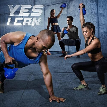 Yes4All Pesa Rusa Individual Recubierta de Vinilo de Alta Calidad - Ideal para Entrenamiento Cruzado, MMA y Ejercicios de Entrenamiento de Fuerza - Kettlebell para Ejercicio