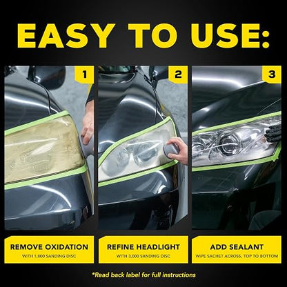 Meguiar's, Ultimate Kit de Restauración de Faros, G2990SRP,