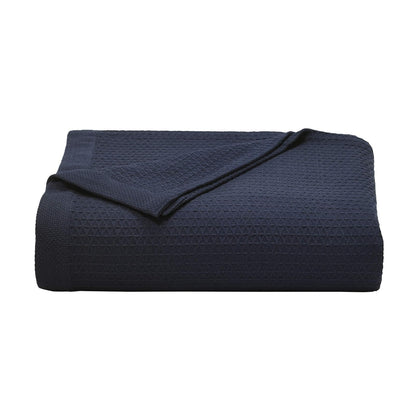 Nautica Baird Manta de Algodón, Azul Marino - Individual - Azul marino