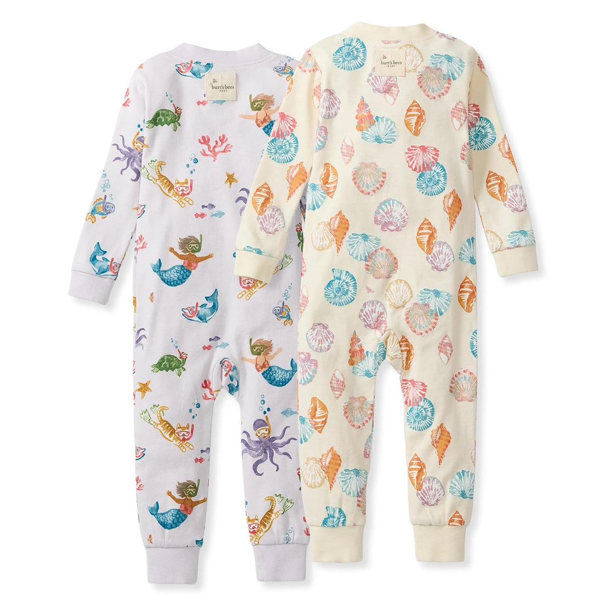 Burt's Bees Baby Sleeper Pajamas, 100% Organic Cotton, One-piece Pjs, Diagonal Zip Up Jumpsuit, Snug Fit Footie Durmientes para bebés y niños pequeños bebés niñas