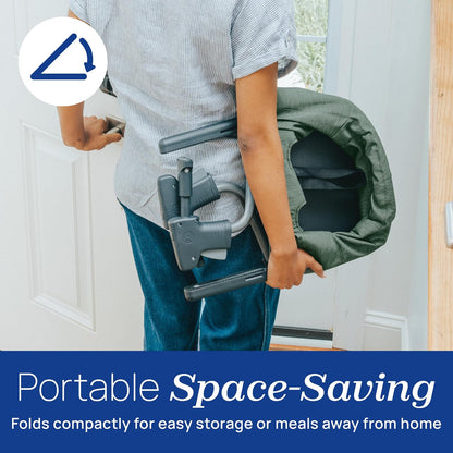 Chicco FastLock - Silla alta portátil para bebés y niños pequeños, se instala en segundos, musgo/verde