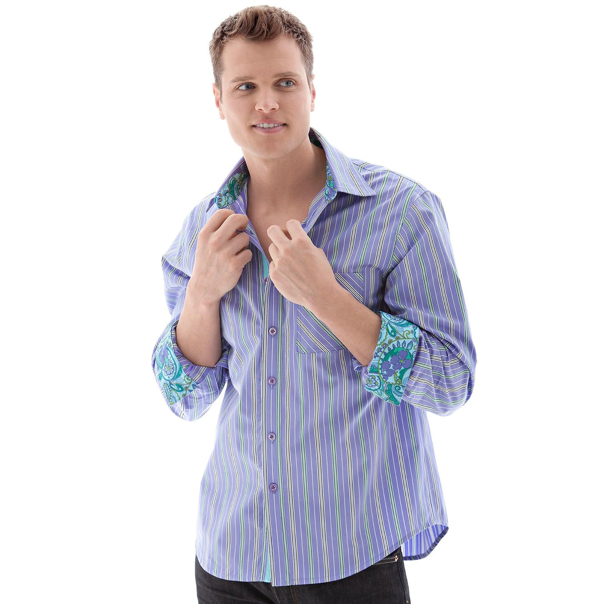 Simplicity 1544 - Camisa de Vestir con Botones para Hombre, 34-42