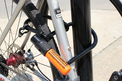 Kryptonite - Mini bloqueo en U para bicicleta con extensor de rueda, bloqueo antirrobo de bicicleta resistente, grillete de acero de 11 mm con llaves, cerradura de alta seguridad para bicicleta eléctrica, , scooters