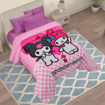 Cobertor Serenity Matrimonial Kuromi y My Melody
