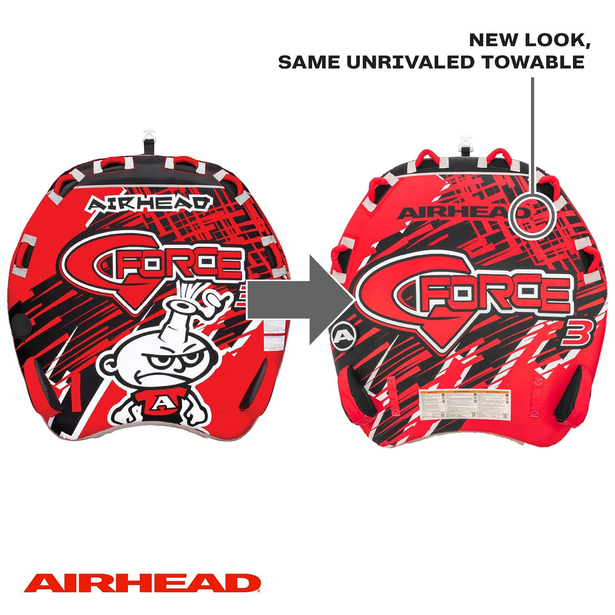Airhead G-Force Tubo remolcable para navegar con 1-4 Opciones de Ciclista
