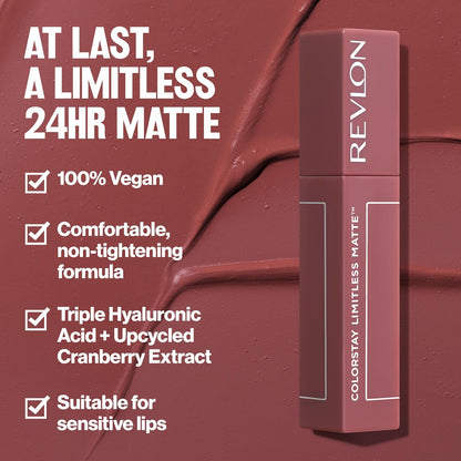 Revlon Colorstay Limitless Matte Liquid Lipstick tono Fire Off