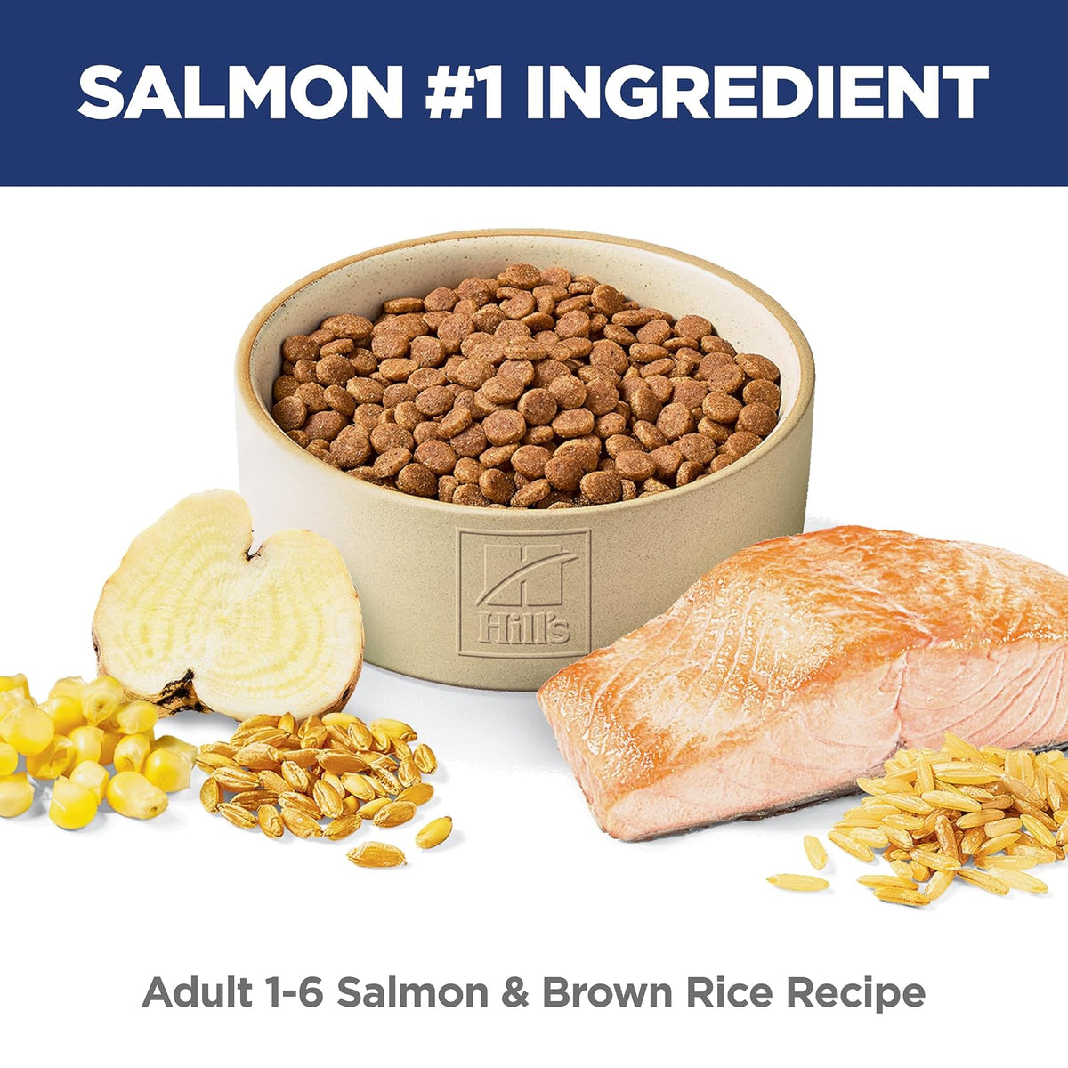 Hill's Science Diet Croquetas para Gato Adulto Sabor Salmón 1.5Kg | Croquetas Hill's para gato, salmón real, digestión saludable, sistema inmunológico fuerte, omega-6 y vitamina E