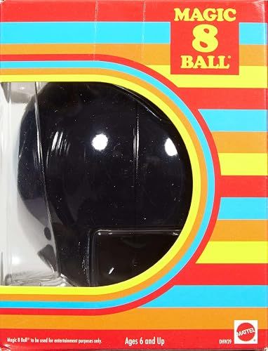 Mattel Games Juego de Mesa Magic 8 Ball para niños de 6 años en adelante | Aspecto retro para niños, adolescentes, familias, regalos, fiestas y viajes, DHW39