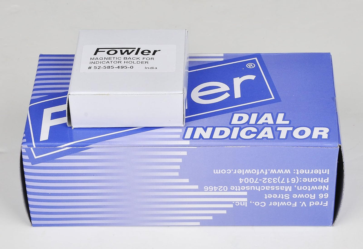 Fowler - Indicador AGD de garantía completa y parte trasera magnética, 52-520-485-0, rango de medición de 0-1 pulgadas, intervalo de graduación de 0,0 pulgadas, recorrido de 1 pulgada, diámetro de 5,7 cm