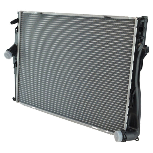 TRQ - Radiador de aluminio con núcleo de 2 filas, núcleo de 60 cm | Para 2008-2013 BMW 128i 2007-2013 328i 2009-2013 328i xDrive 2007-2008 328xi 2009-2011 Z4 transmisión automática