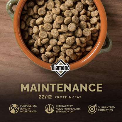 Diamond Premium Maintenance Alimento para Perro Adulto | Fórmula para perros adultos moderadamente activos, nutrición completa y , omegas 3 y 6 para piel y pelaje
