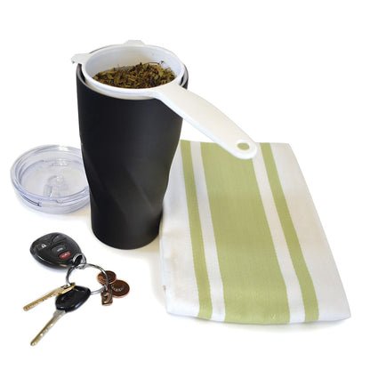 Norpro Colador 2133 | Blanco, 8.3 cm, malla de acero inoxidable, plástico duradero