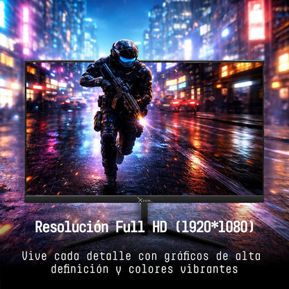 Xzeal Monitor 21.5" XST 580-1 Panel Plano VA HD 100Hz 5ms 1xVGA + 1xHDMI + 1xDC + Vesa 75x75mm Negro