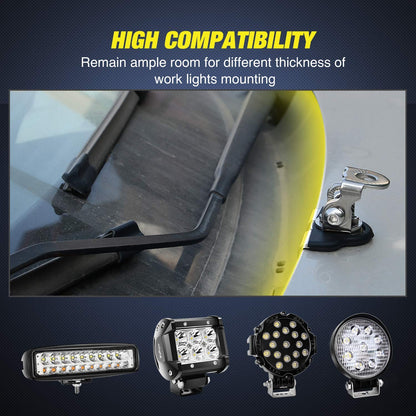 Nilight 90043B - Soporte universal para lámpara de techo (2 unidades, regulable), Model 1