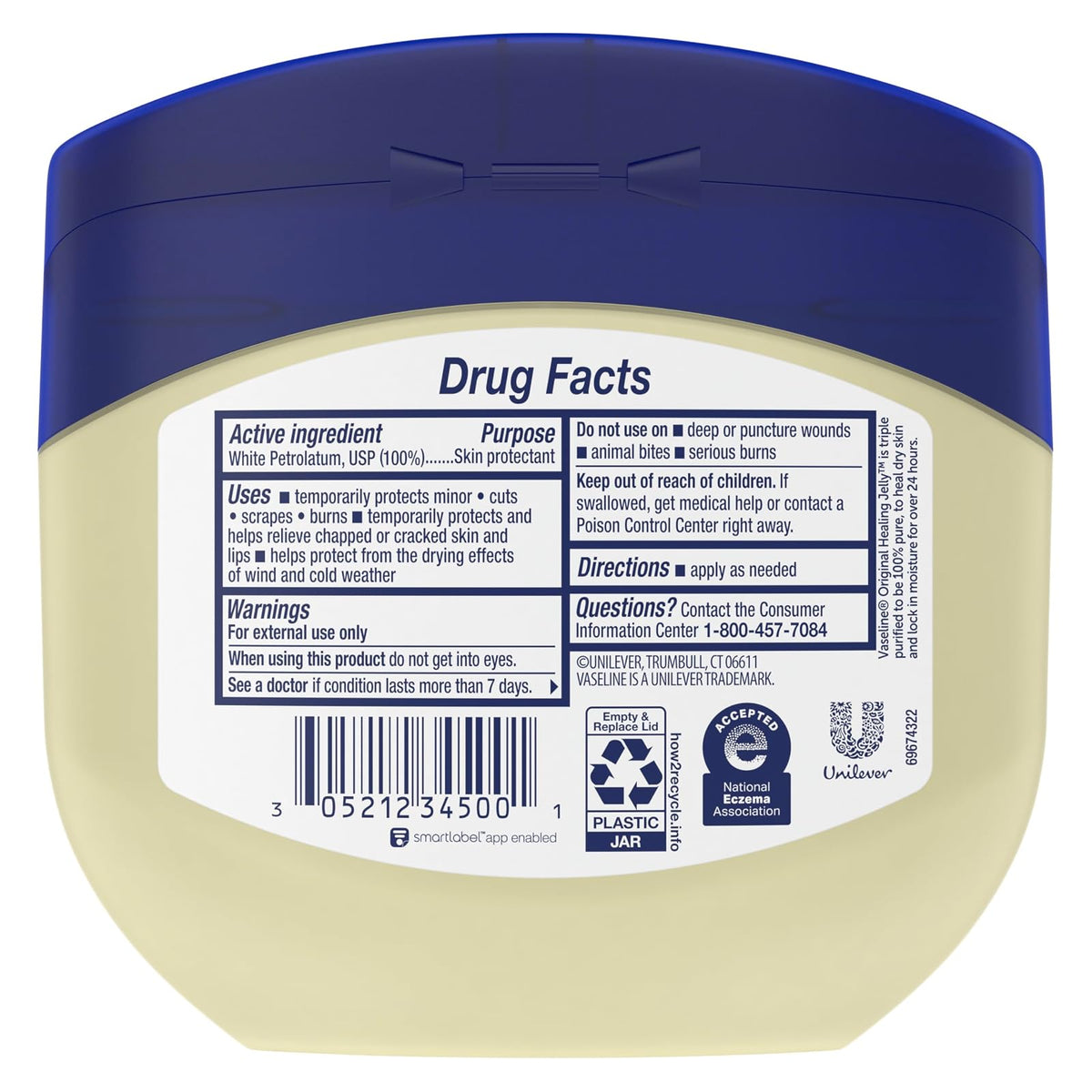Vaseline Petroleum Jelly, Original 13 oz