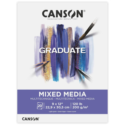 Canson Graduate Bloc de Papel de Técnica Mixta - 9x12 inch - Papel blanco