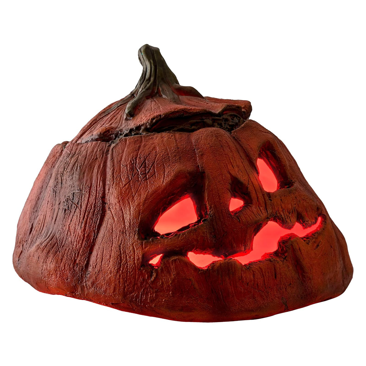 Ghoulish Productions Rotten Pumpkin 3, Decoración de Calabaza Terrorífica de Látex para Halloween y Fiestas