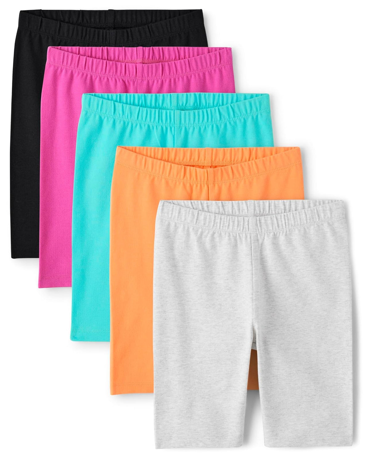 Pantalones Cortos de Bicicleta para Niña, Paquete de 5 - The Children's Place - CH - Neon Summer Paquete de 5