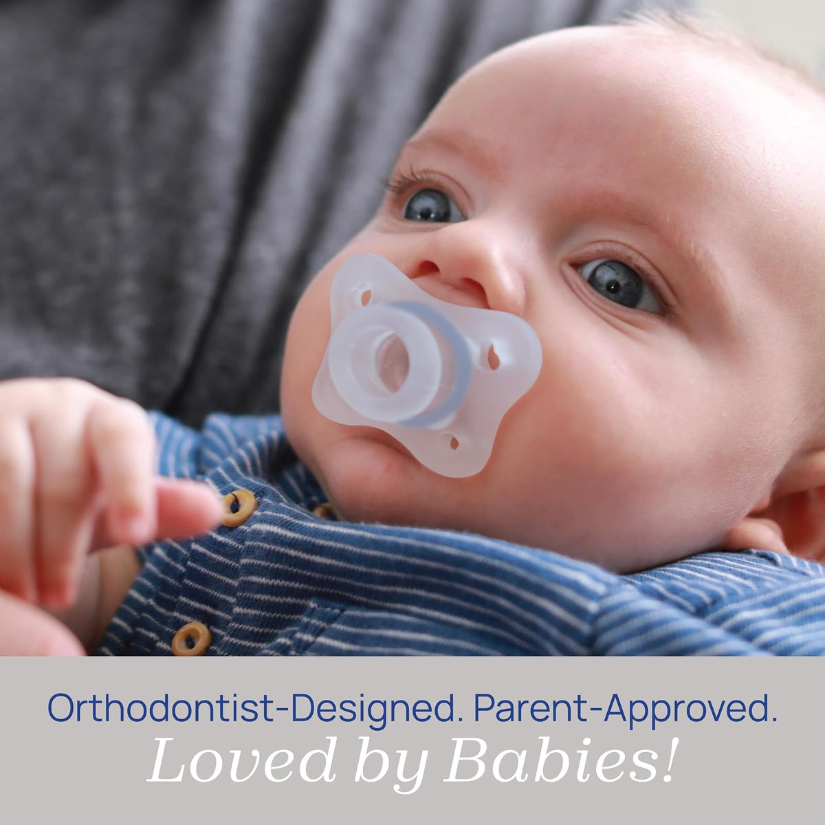 Chicco PhysioForma Mini chupón ortodóntico para bebés de 0 a 2 meses, ultraligero y pequeño, 100% silicona suave, soporta la respiración, diseño de una sola pieza, incluye estuche esterilizante, sin