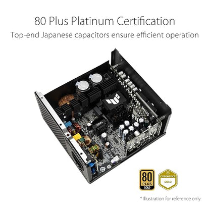 ASUS TUF Gaming 1200G Fuente de Poder 80 Plus Gold Modular para PC Gamer | 1200W 80 PLUS Gold, ATX 3.1, cable PCIe 5.1 16-pin 600W, totalmente modular, ventilador 0dB, componentes militares, 10 años