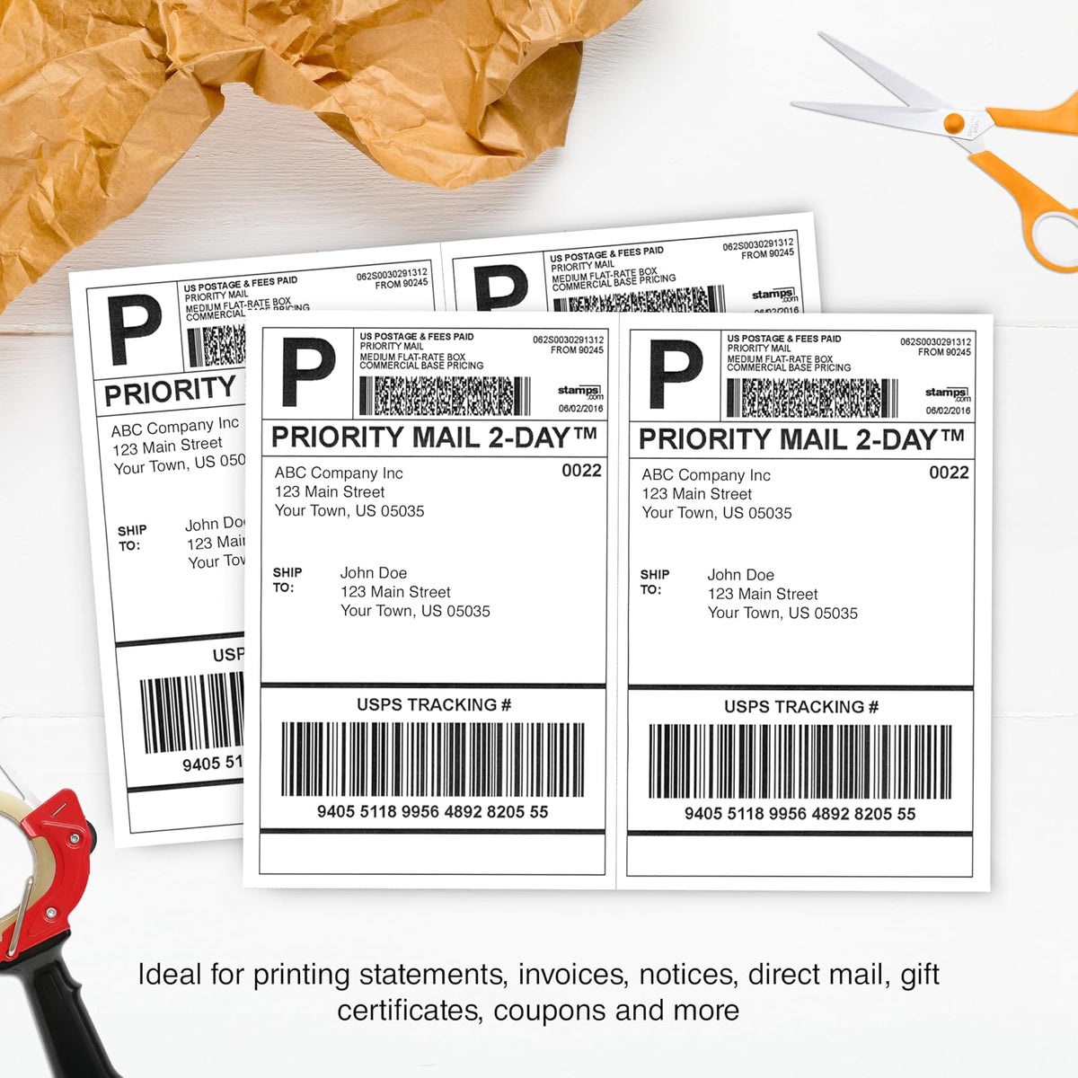 PrintWorks - Papel perforado profesional, 2 partes Perf, 2500 hojas., 2500 Sheets