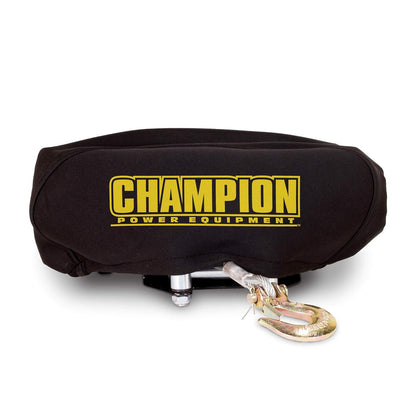 Champion Power Equipment 18032 - Funda de Almacenamiento de Neopreno Resistente a la Intemperie para Cabrestantes de 400 a 5000 Libras, Negro/Amarillo - Cabrestante de 4000 - 5000 libras + cordón