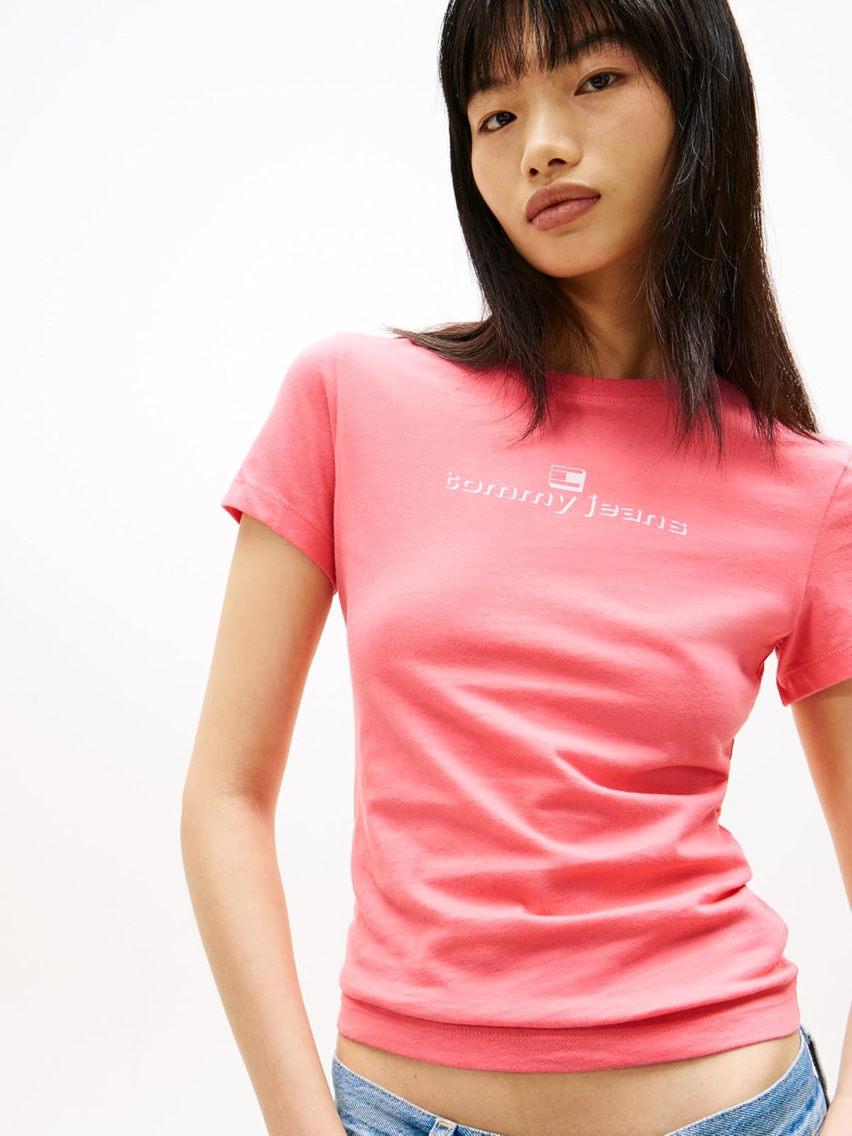Tommy Hilfiger Playera Manga Corta para Mujer